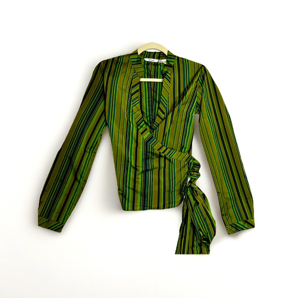 Zara green top